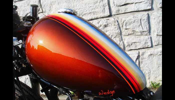 SR400/500 カスタム Wedge-paint-factory