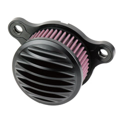 Finned Billet Air Cleaner Black XL ('91-'16)