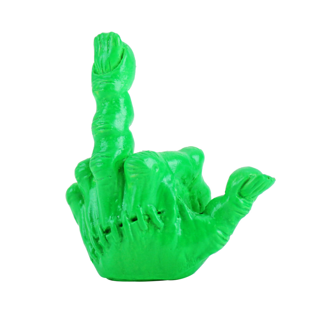 FXXK! HANDSIGN VALVE CAP /Fluorescent Green (M&Ms)