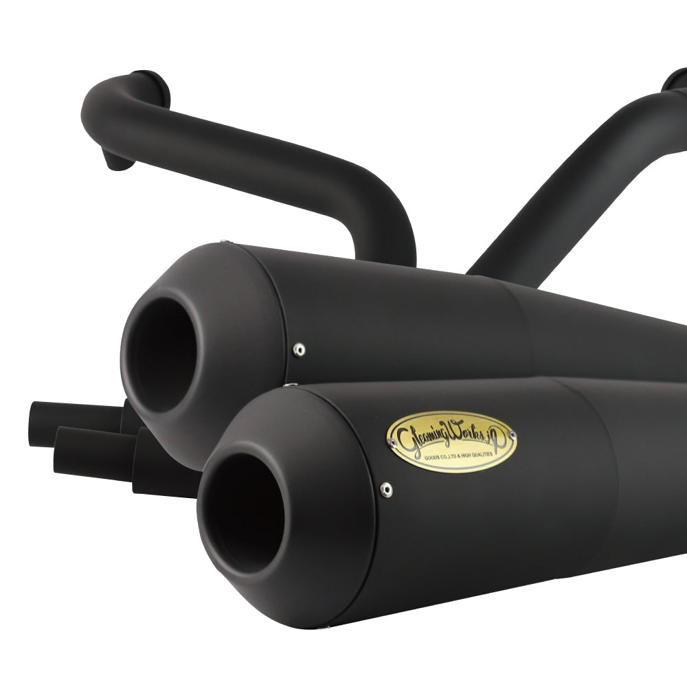 XL-FT Twin Hammer Full Exhaust Black ('04-'06)