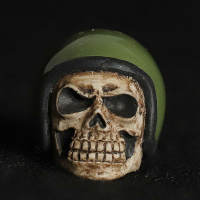 VINTAGE HELL'MET VALVE CAP /CC110 Green (M&Ms)