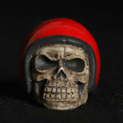 VINTAGE HELL'MET VALVE CAP /CT125 Red (M&Ms)