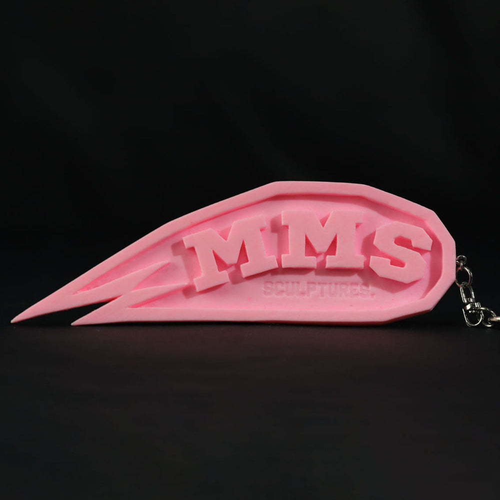 MMS EMBLEM KEYHOLDER - Neon Pink (M&Ms)
