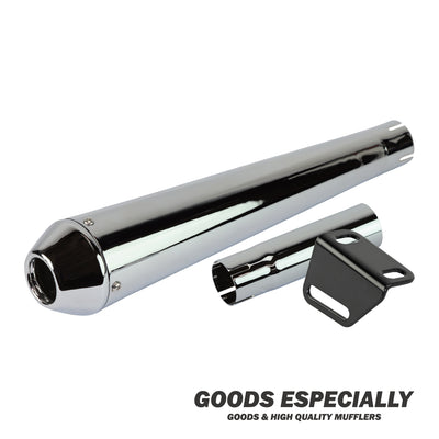 REVERSE CONE MEGAPHONE MUFFLER クローム for SR400/500(78-'08') - GOODS ESPECIALLY
