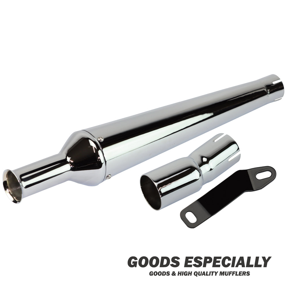 TRUMPET MEGAPHONE MUFFLER Chrome for 250TR ('02-'06) - GOODS ESPECIALLY