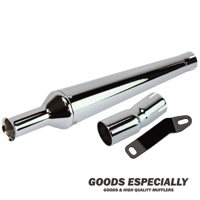TRUMPET MEGAPHONE MUFFLER クローム for 250TR(02'-06') - GOODS ESPECIALLY