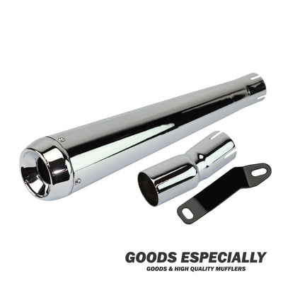 SHORT CONE MEGAPHONE MUFFLER クローム for 250TR(02'-06') - GOODS ESPECIALLY