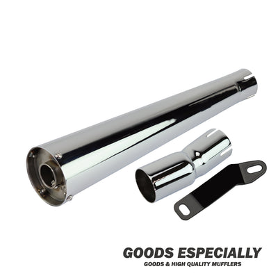 RACING MEGAPHONE MUFFLER クローム for 250TR(02'-06') - GOODS ESPECIALLY