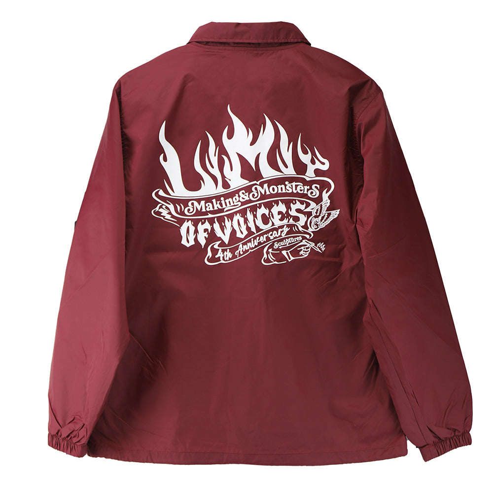 LIMIT OF VOICES - COACH JACKET Burgundy /M-size (M&Ms)