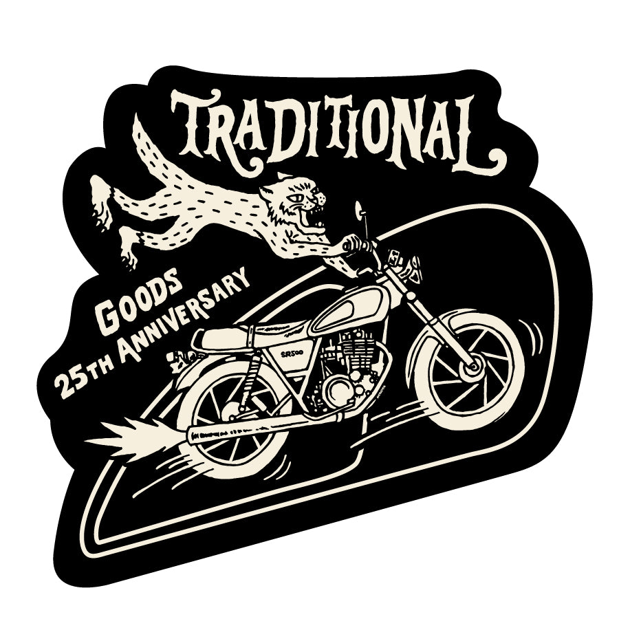 "TRADITIONAL" STICKER - Black