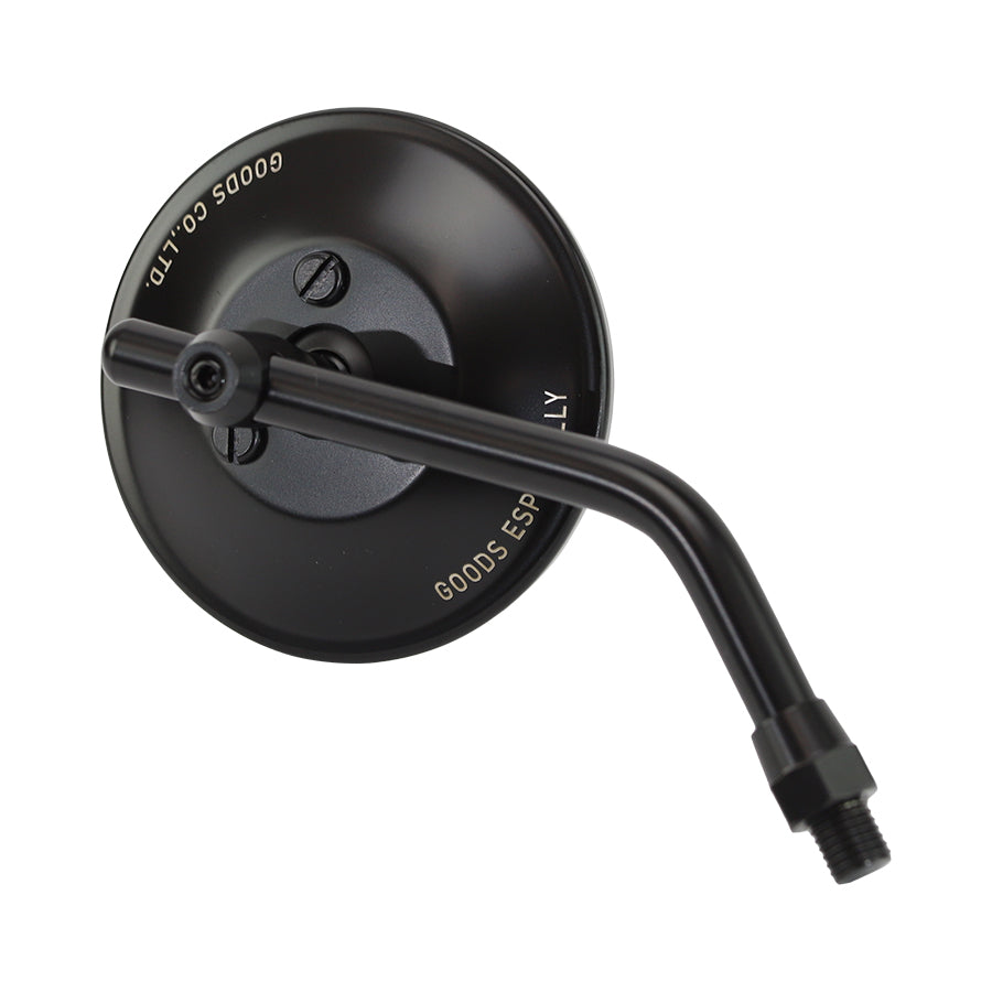 GOODS ESPECIALLY MIRROR - Stainless 3 inch (SHORT) Black Left-Hand Thread