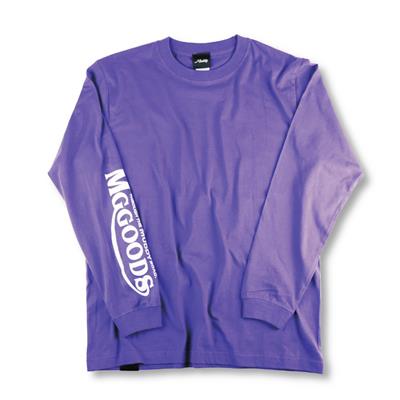 MGGOODS Smiles L/S TEE /Purple /XL-size