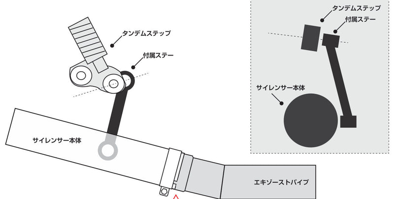 Assembly Diagram for the 250TR Full Exhaust Muffler (Carbureted): Band Position and Preventing Exhaust Leaks