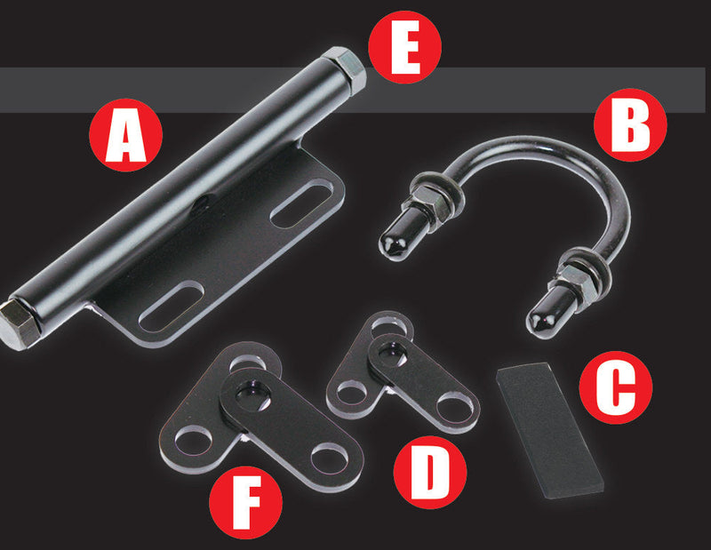 Accessories and Installation for the Down Mount Turn Signal Bracket (Universal)
