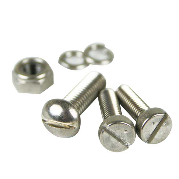 Stainless Slotted Screw Set for Chrome Lever