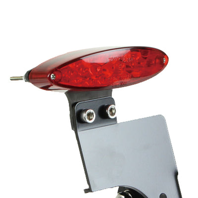 LEDオーバルテール レッドレンズ サイドナンバーキット 汎用