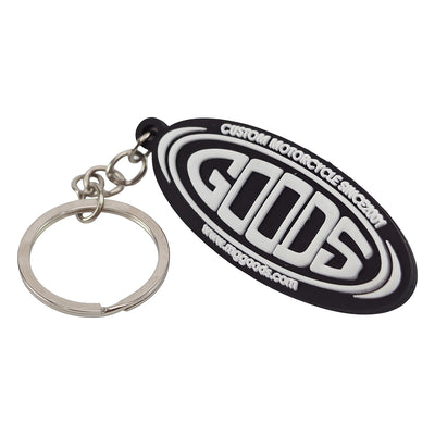 GOODS Rubber Keychain WH/BK