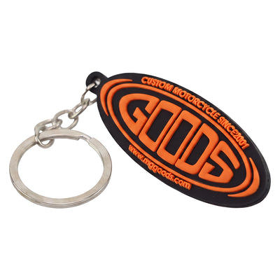 GOODS Rubber Keychain OR/BK