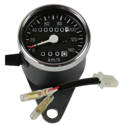 60φ Black Speedometer Kit /SR400/500 ('85-'02) /with Trip (Mechanical)