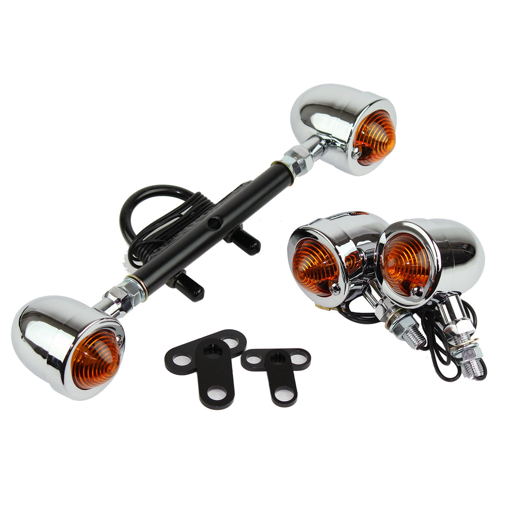 Down-Mount Turn Signal Kit (Short) Small Bullet CP /SR400/500