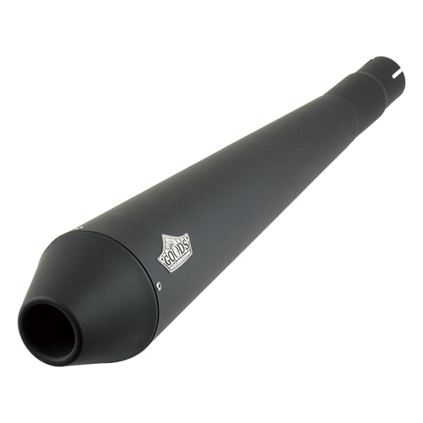 TAPERED CONE Slip-On Muffler Black Estrella (FI Compatible) - GOODS ESPECIALLY