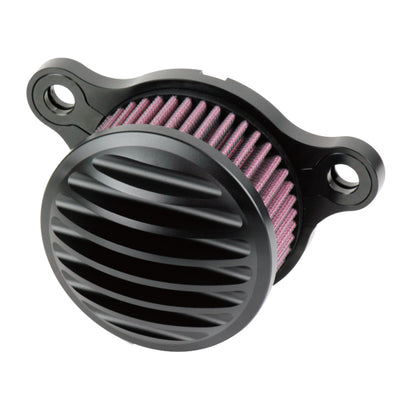 Finned Billet Air Cleaner Black XL ('91-'16)