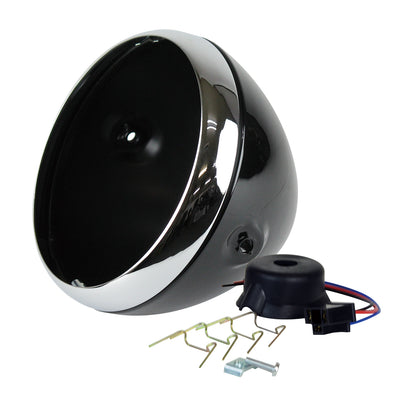 7 inch Lucas Type Headlight Shell Gloss Black