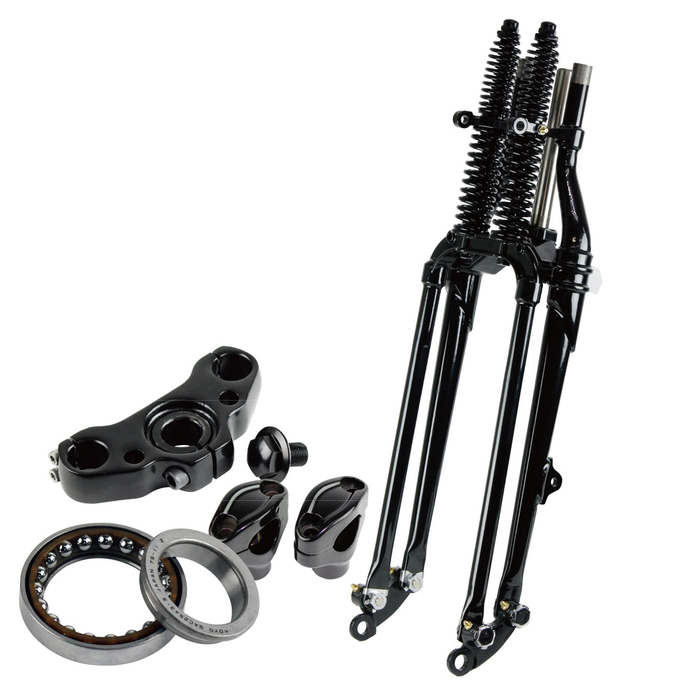 74スプリンガーフォークKIT　SR400/500（ドラム車）　2インチオーバー　アンギュラベアリング対応