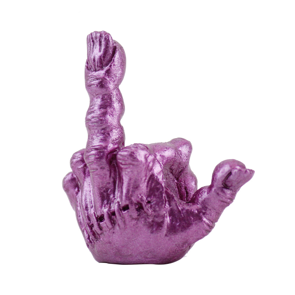 FXXK! HANDSIGN VALVE CAP /Metallic Purple (M&Ms)