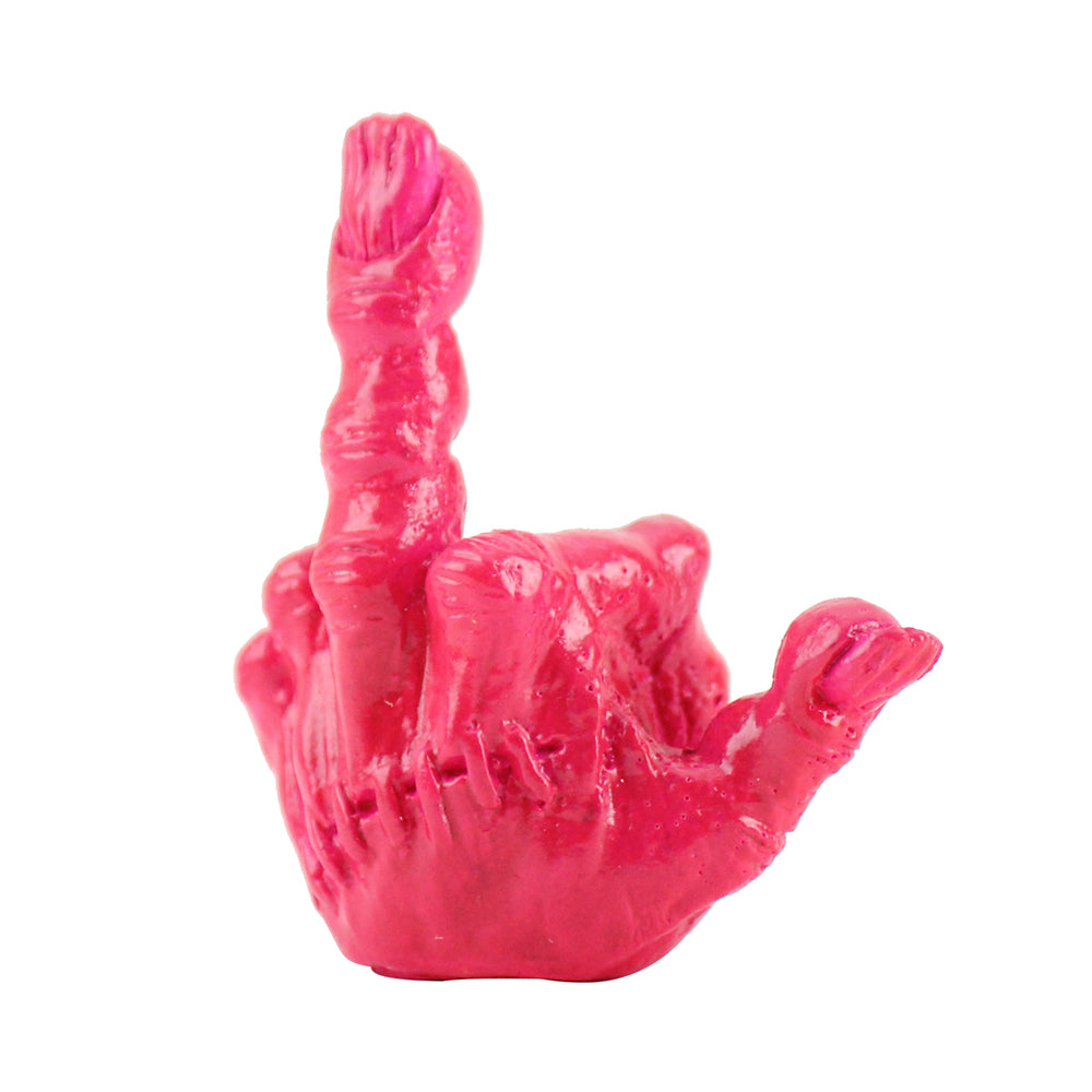 FXXK! HANDSIGN VALVE CAP /Fluorescent Pink (M&Ms)