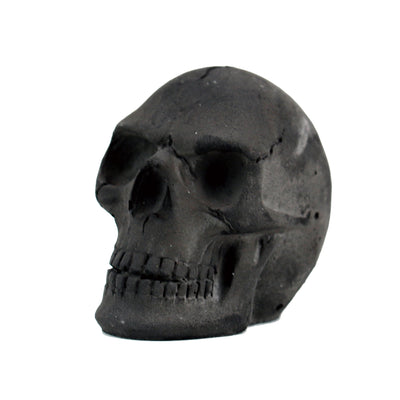 BURNING SKULL Skull Head Charcoal S Size