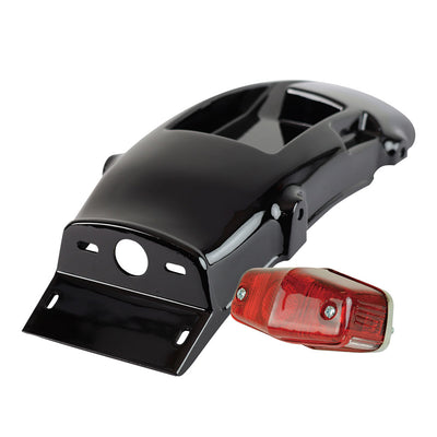 Fenderless Kit Battery-In Lucas L525 SR400/500 ('78-Final) Black Painted Finish