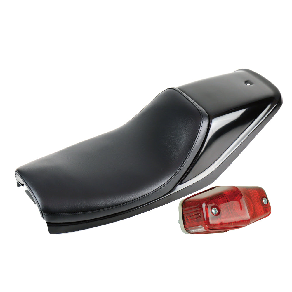 FT Seat KIT TW200/225 BLACK/Plain Lucas Taillight