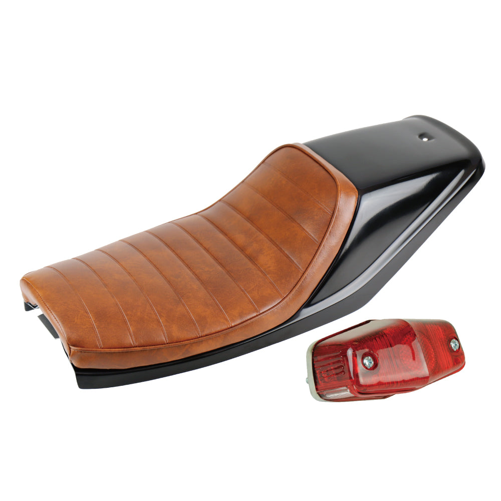 FT Seat KIT TW200/225 BROWN/Tuck Lucas Taillight