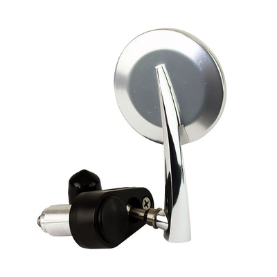 Round Bar-End Mirror Left Polished