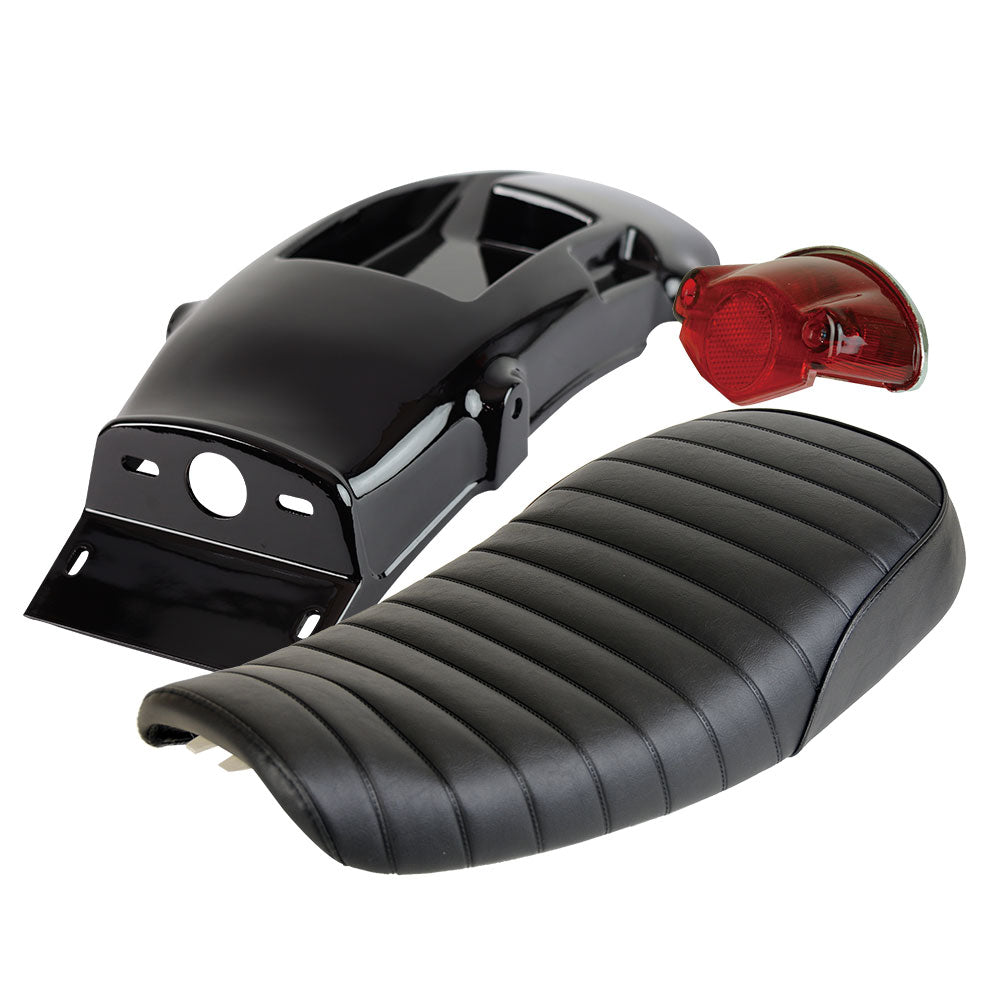 King Seat & 38ET Fenderless Kit SR400/FI ('10-'17) BLACK