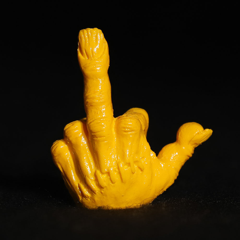 FXXK! HANDSIGN VALVE CAP /CC110 Yellow (M&Ms)