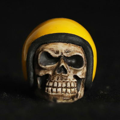 VINTAGE HELL'MET VALVE CAP /CC110 Yellow (M&Ms)