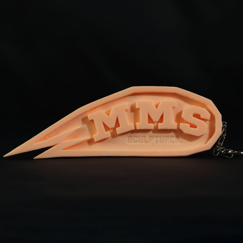 MMS EMBLEM KEYHOLDER - Neon Orange (M&Ms)
