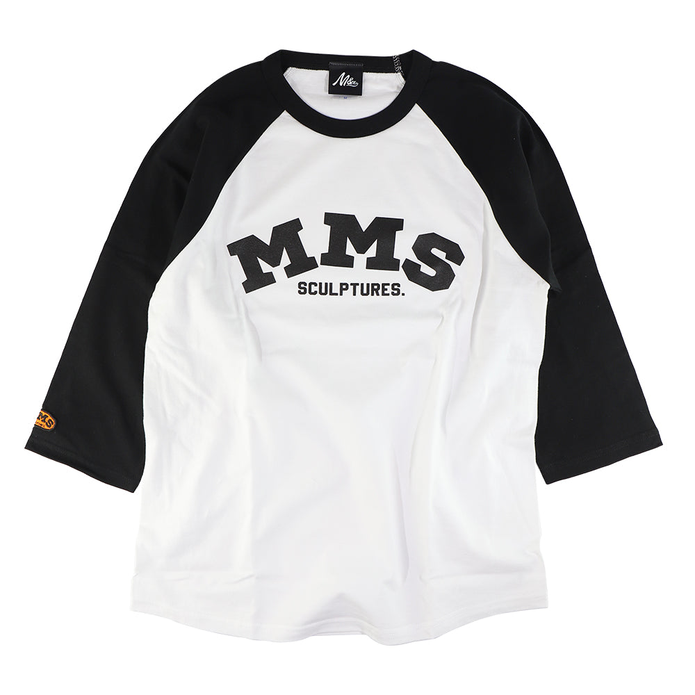 MMS RAGLAN! 3/4 SLEEVE /ホワイトxブラック /XL-size (M&Ms)