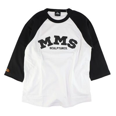 MMS RAGLAN! 3/4 SLEEVE /ホワイトxブラック /XL-size (M&Ms)