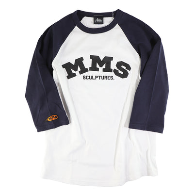 MMS RAGLAN! 3/4 SLEEVE /ホワイトxネイビー /S-size (M&Ms)