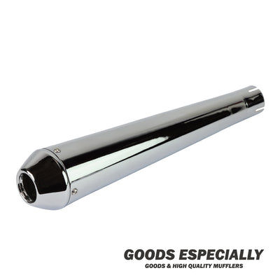 REVERSE CONE MEGAPHONE MUFFLER Chrome - GOODS ESPECIALLY