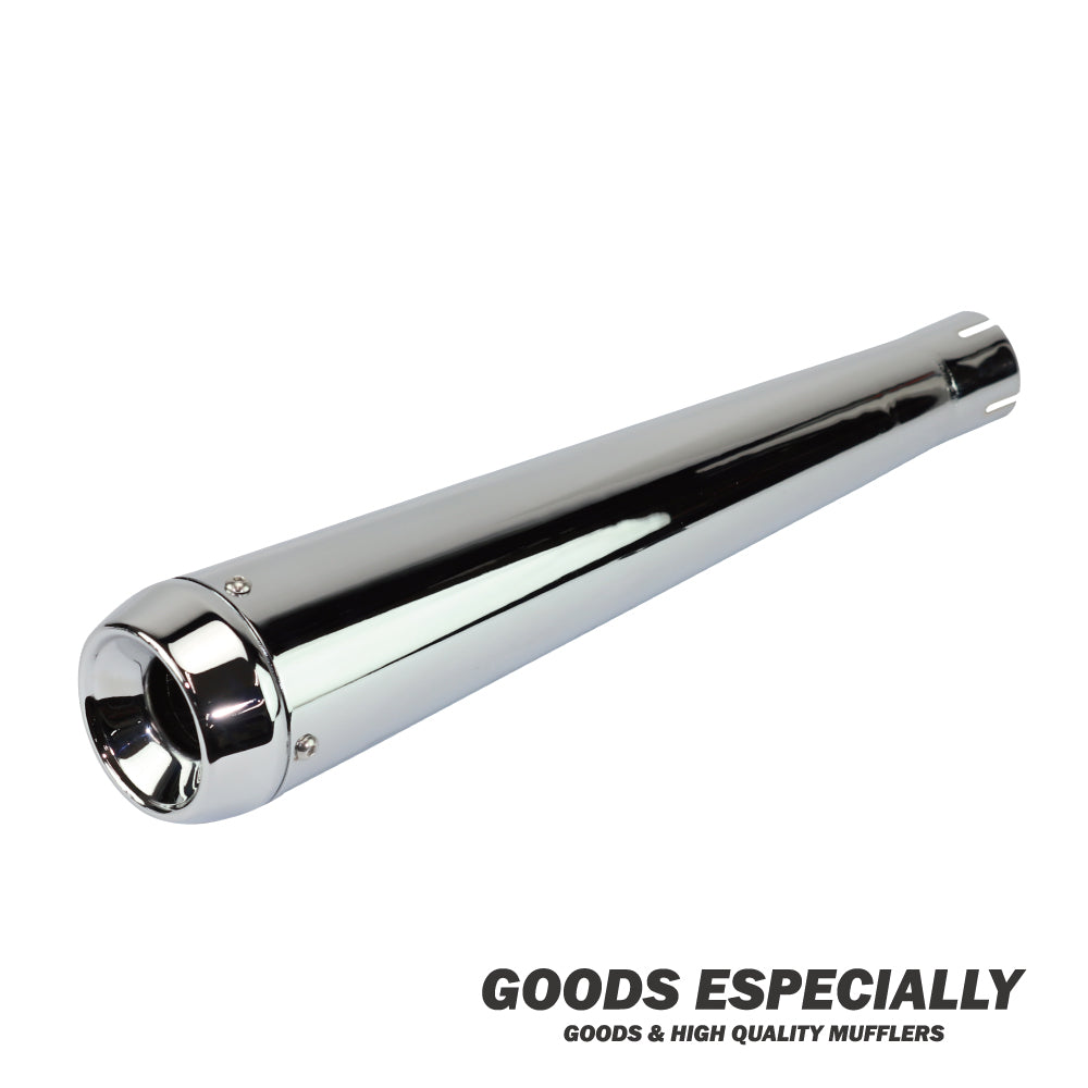SHORT CONE MEGAPHONE MUFFLER Chrome - GOODS ESPECIALLY