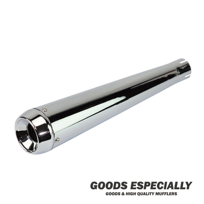 SHORT CONE MEGAPHONE MUFFLER Chrome - GOODS ESPECIALLY