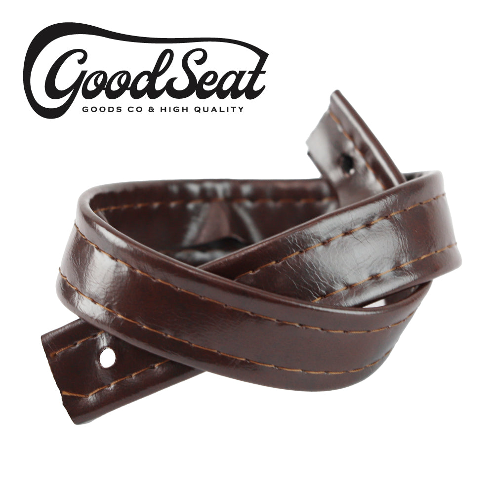 Tandem Strap Brown for GOODSEAT "SLENDER" Tuck & Roll GB350
