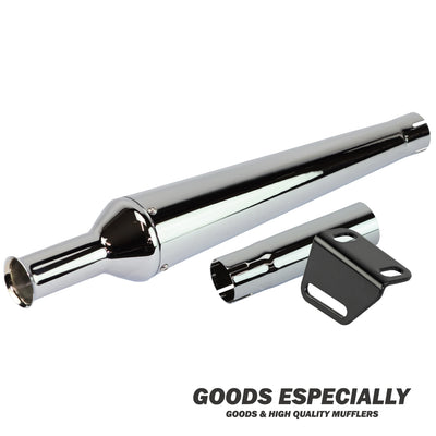 TRUMPET MEGAPHONE MUFFLER Chrome for SR400/500 ('78-'08) - GOODS ESPECIALLY