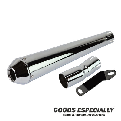 REVERSE CONE MEGAPHONE MUFFLER  クローム  for 250TR(02'-06') - GOODS ESPECIALLY