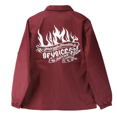 LIMIT OF VOICES - COACH JACKET バーガンディ /Mサイズ (M&Ms)