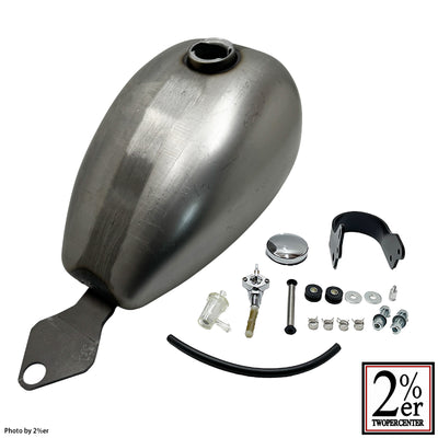 Peanut Tank Bolt-On Full Kit Raw Steel SR400/500 (2%er Original)